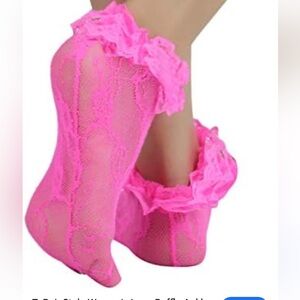 Forever 21 Ankle Fancy Fairy Retro Lace Ruffle frilly princess Socks
